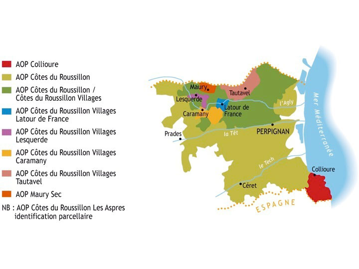 Appellations in Roussillon