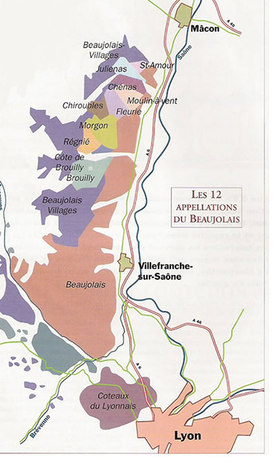 appellations van de beaujolais