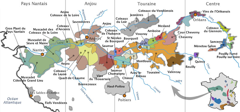 appellations in de loire